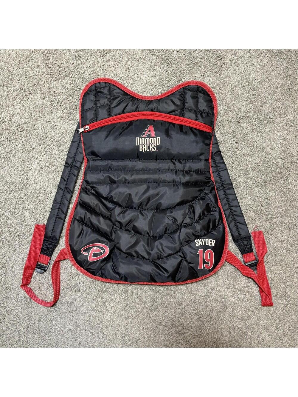 09 MLB Arizona Diamondbacks Chris Snyder backpack look-alike chest protector SGA